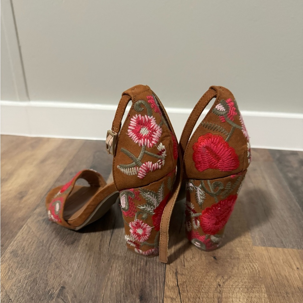 Embroidered Detailing Heels